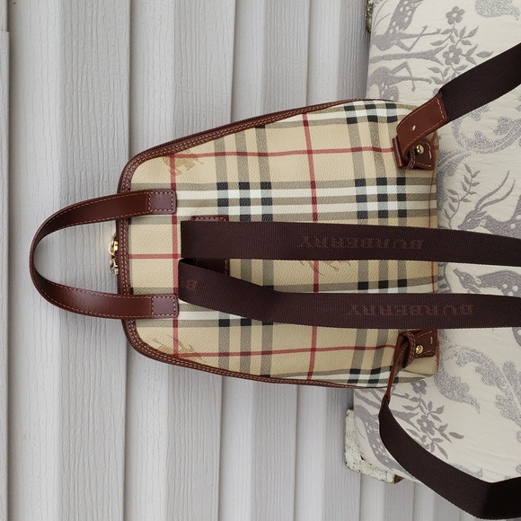 BURBERRY HAYMARKET CHECK VINTAGE BACKPACK - Picture 4 of 14